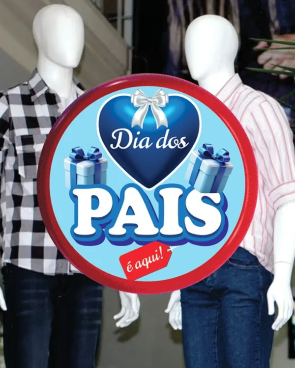 Adesivo de Vitrine Redondo ARTE PERSONALIZADA