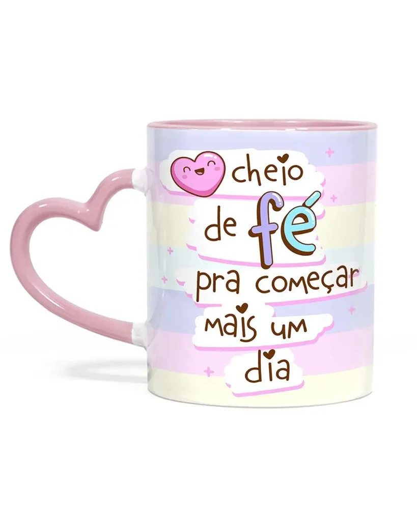Caneca Personalizada Com Alça Coração