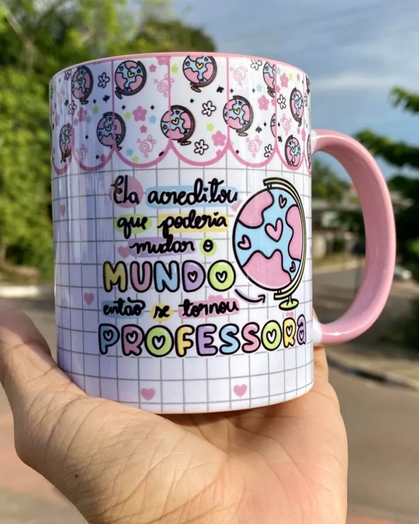Caneca Personalizada - Interior e Alça coloridos - Imagem 4