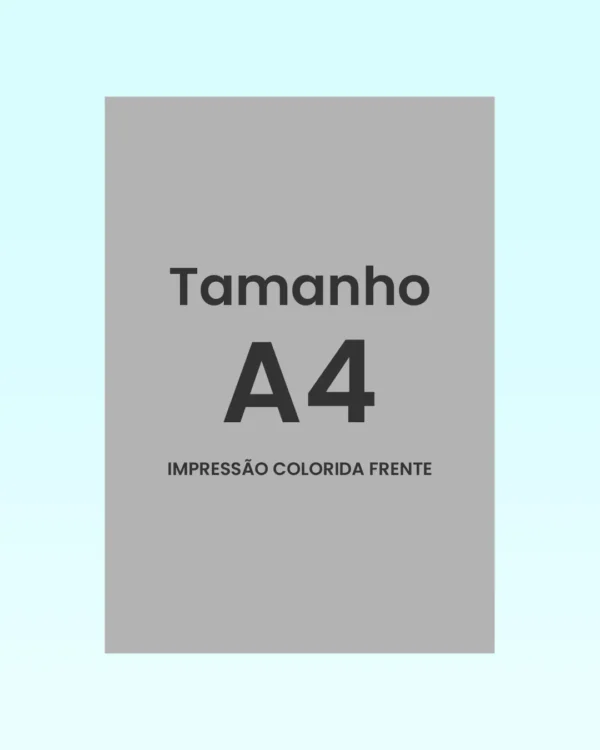 Encarte Tamanho A4