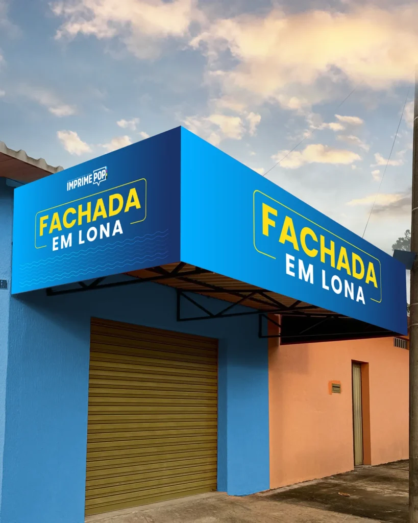 Fachada em Lona Imprime Pop