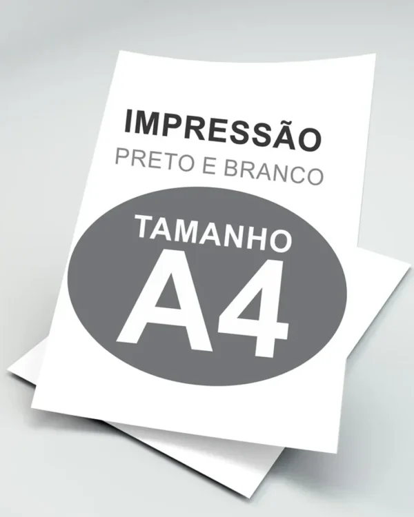 Impressão Preto e branco