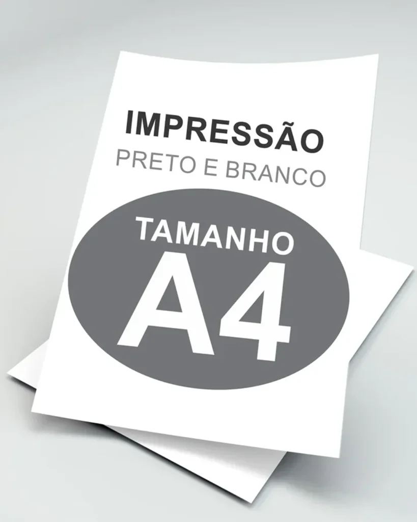 Impressão Preto e branco