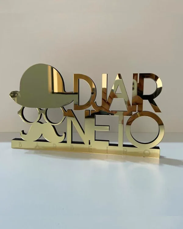 Letreiro de Mesa em Acrílico - Imprime Pop
