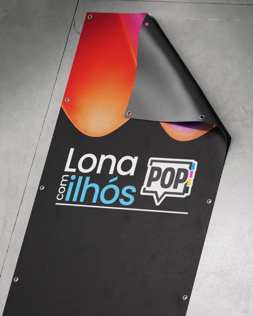 Lona com ilhos Imprime Pop