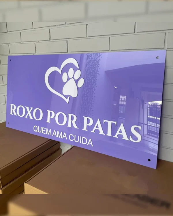 Placa de Acrílico 100x50cm - Imprime Pop