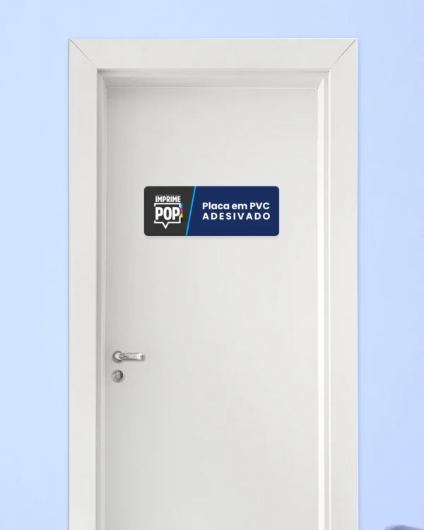 Placa em PVC Adesivado Imprime POP