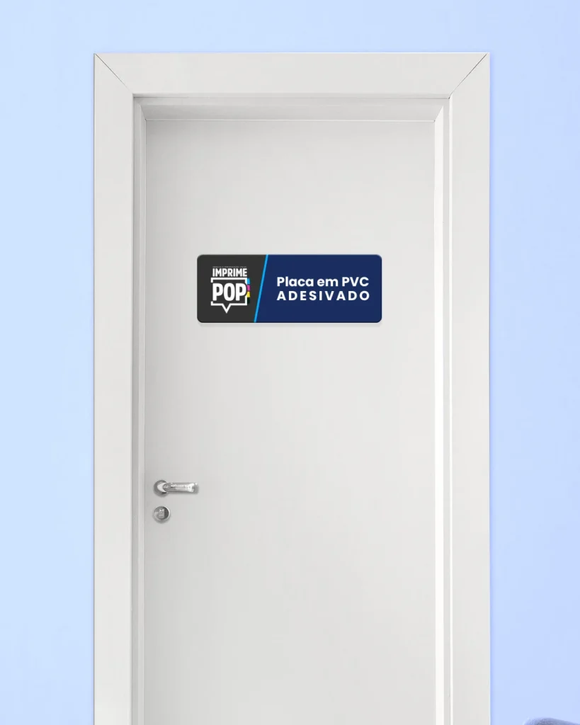 Placa em PVC Adesivado Imprime POP