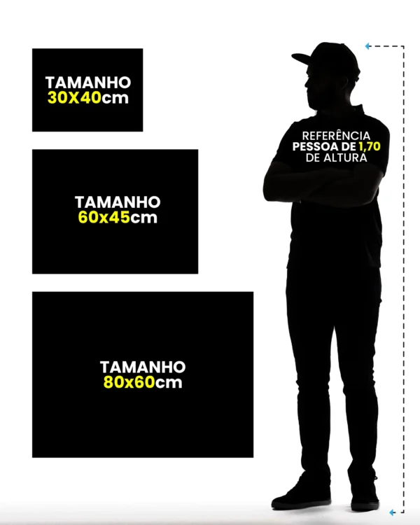 Placa imobiliária em Lona Tamanhos