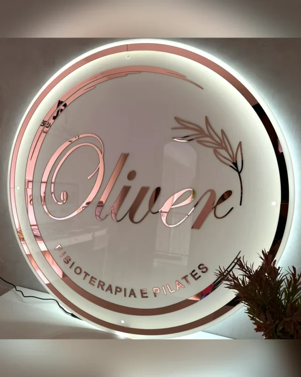 Placa de Acrílico com Neon LED 90x90cm - Personalize Seu Letreiro - Imagem 6