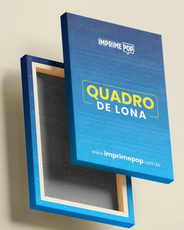 Quadro de Lona e madeira imprime pop