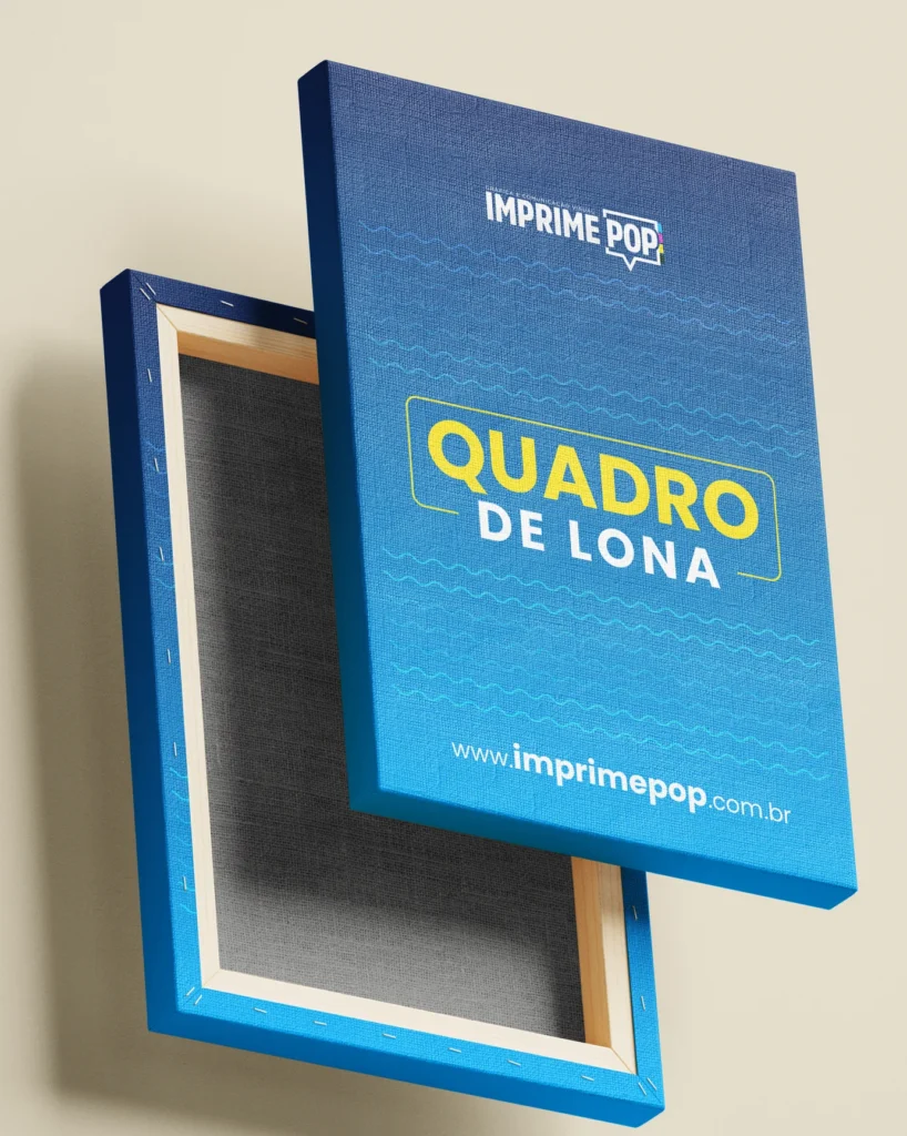 Quadro de Lona e madeira imprime pop